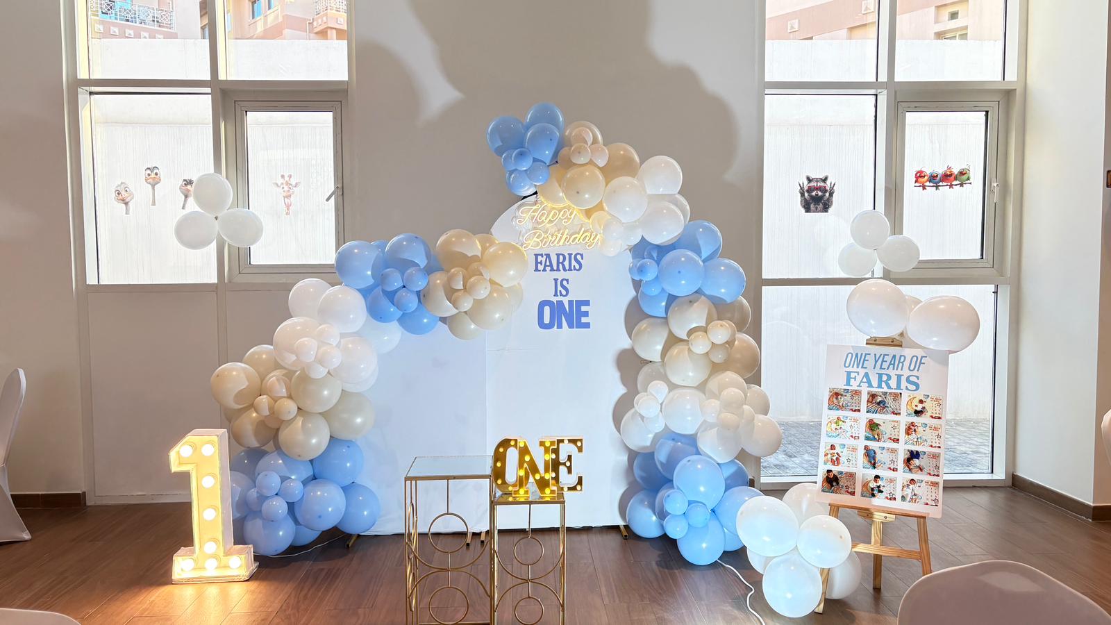 Birthday theme decor for villas in Bani Hajer
