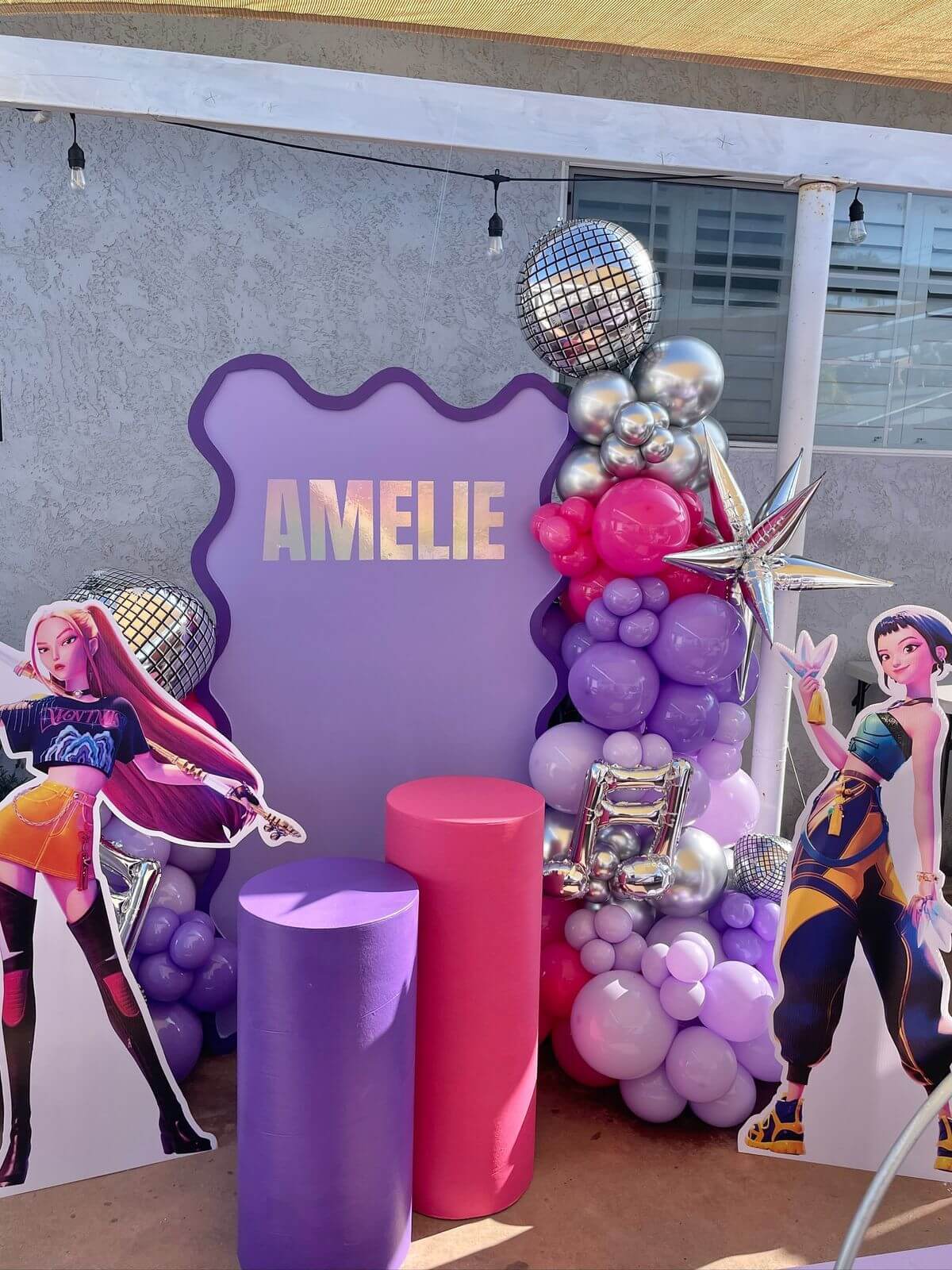 birthday k-pop demon theme decor al rayyan